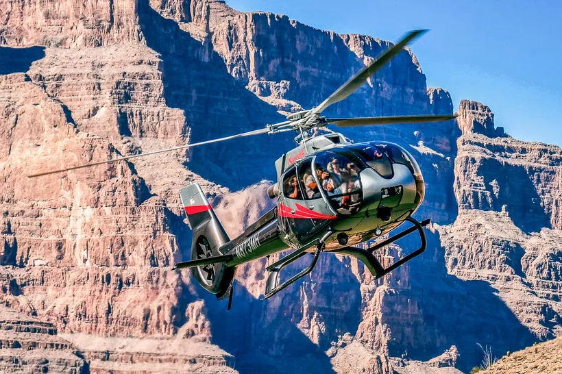 The glass Skywalk bridge over the Grand Canyon West Rim